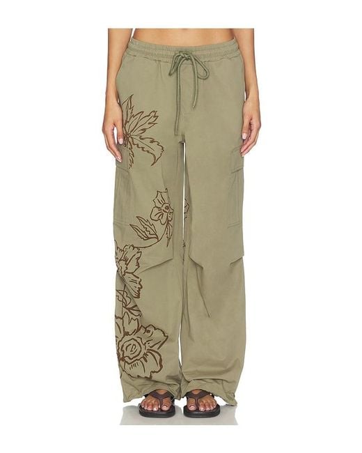 Juliet Johnstone Green Cotton Parachute Pant