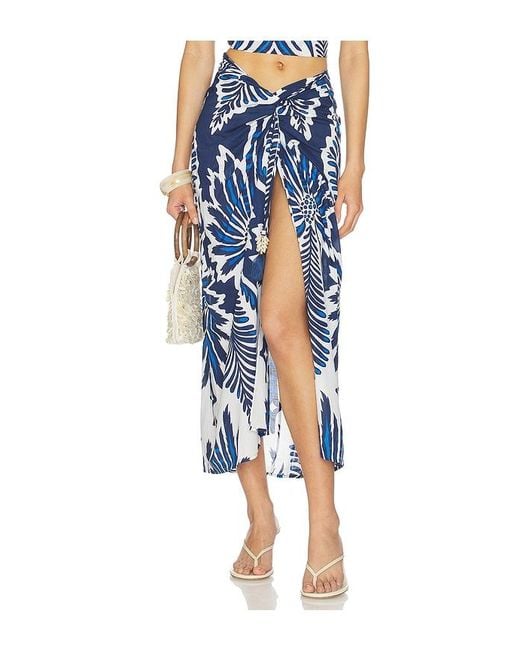Poupette Blue Uma Long Skirt