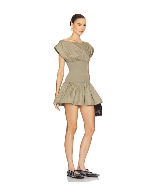 Helsa Natural Kleid Rib Mix Shirting