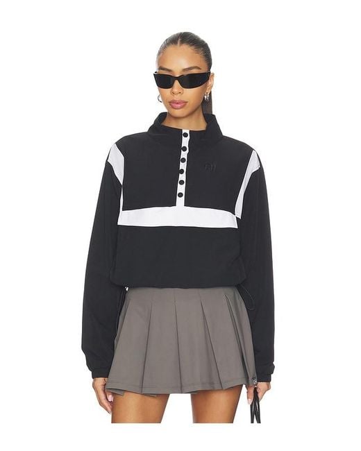Gold Hinge Black Airglyde Cropped Windbreaker