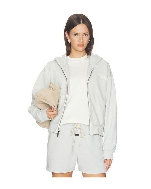Fear Of God White 90's Full Zip Hoodie