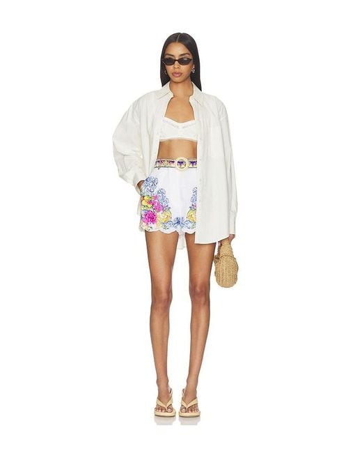 Camilla Blue Tuck Front Short
