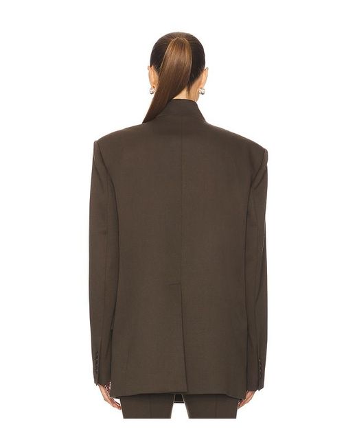 The Attico Brown Wool Jacket