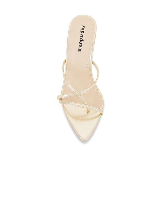 superdown White Sofia Heel