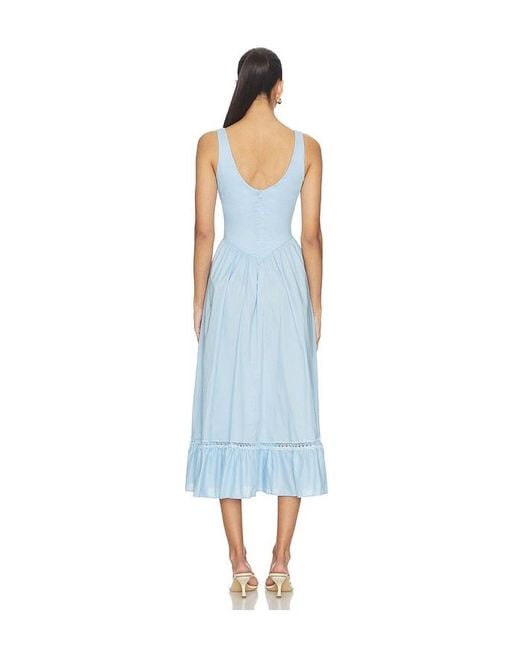 Peixoto Blue Liam Midi Dress