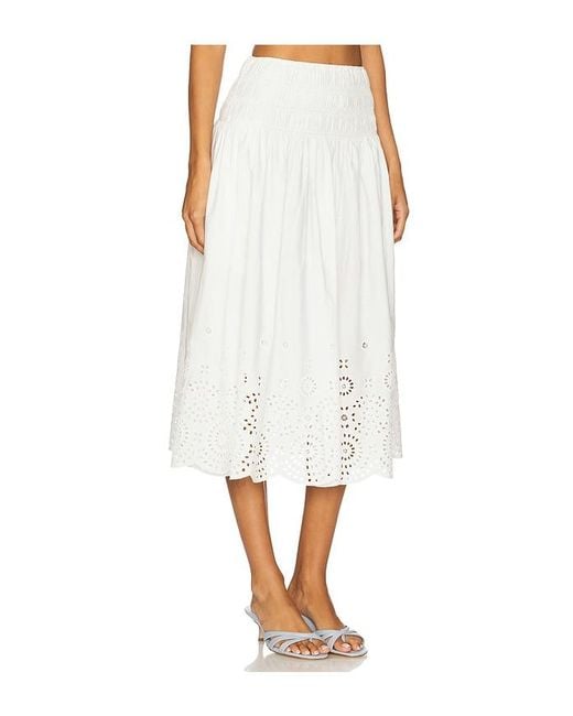L'academie White 'Academie Lya Midi Skirt