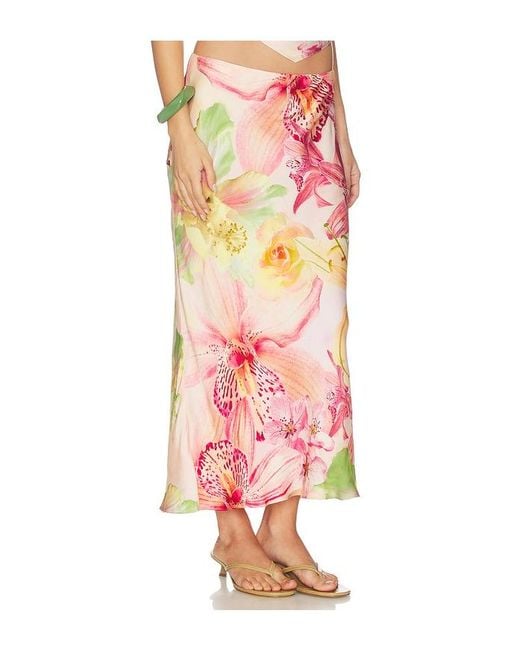 Rococo Sand Pink Midi Skirt