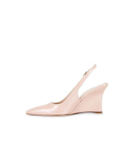 Stuart Weitzman Pink Vinnie Sling Wedge 85 Pump