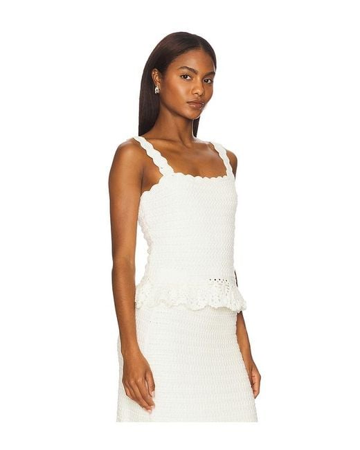 Rails White Estefania Top