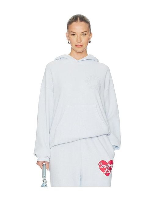 Boys Lie White Cow Terry Natural Racer Hoodie