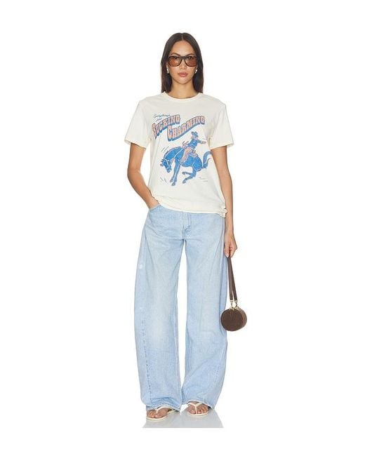 Junk Food White Bucking Charming Tee