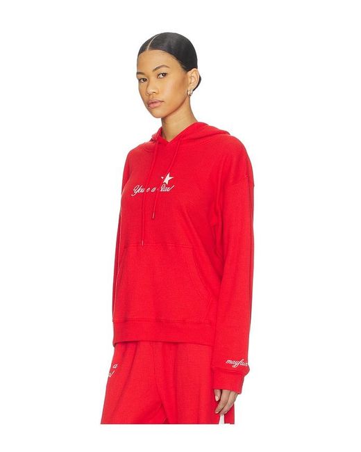 The Mayfair Group Red You'Re A Star Relaxed Hoodie