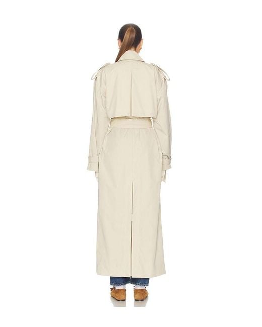 Helsa White Classic Oversized Trench