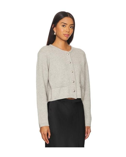 Line & Dot White Ben Cardigan