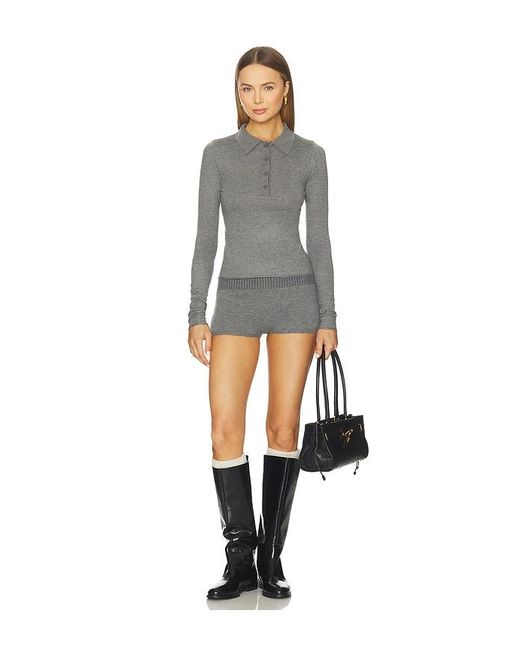 SNDY'S Black Veda Long Sleeve Top