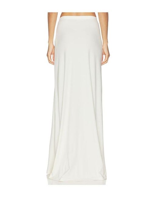 MARRKNULL White Printed Skirt