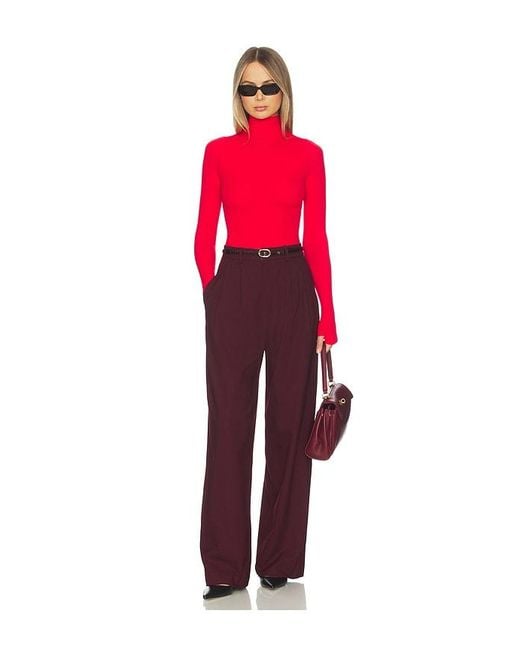 Commando Red Ballet Body Turtleneck Bodysuit