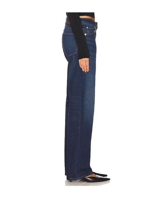 EB DENIM Blue Alida Loose Bowed Jean