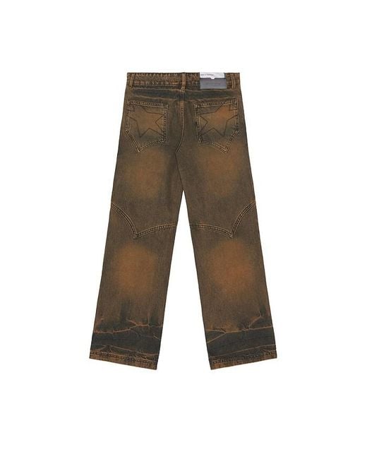 メンズ MADFRENZY Mud Dyed Jeans Natural