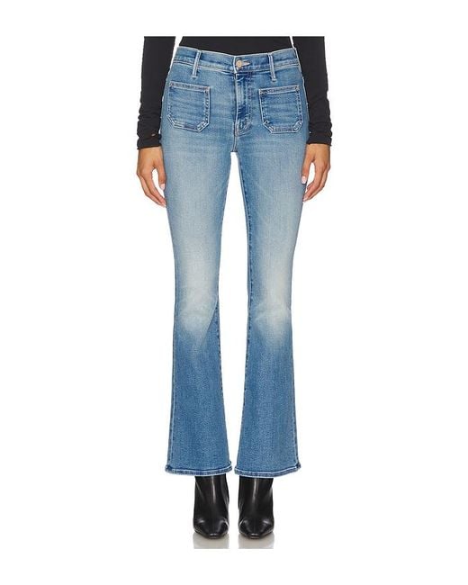 Mother Blue Bootcut The Patch Pocket Weekend