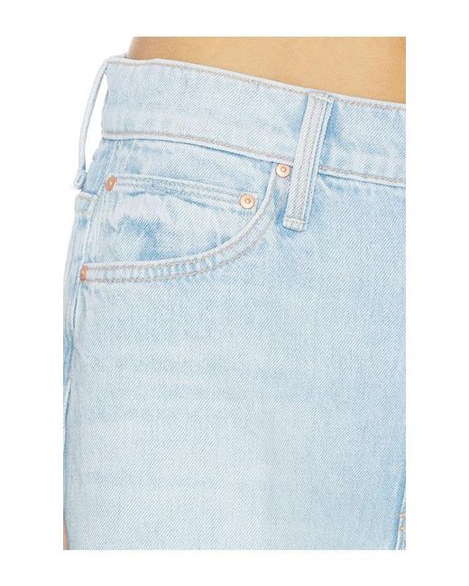 Mother Blue The Ditcher Roller Zip Skimp Jeans