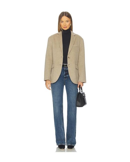 Anine Bing Natural Quinn Blazer