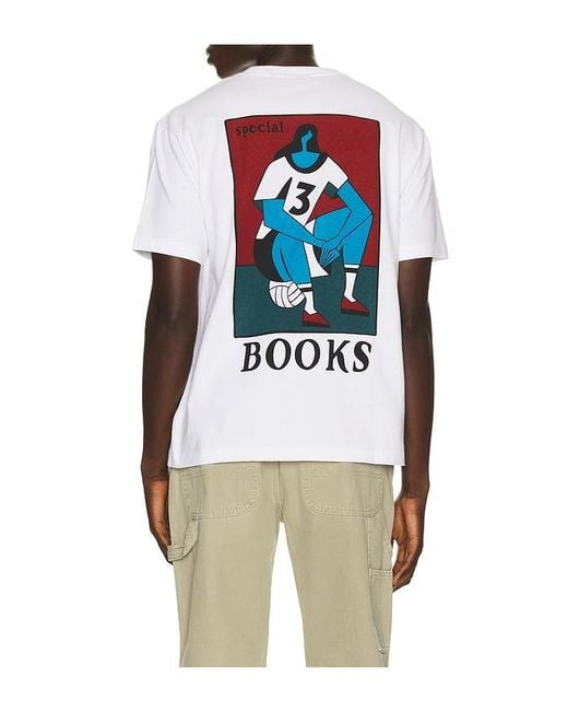 by Parra White Special Books T-Shirt for men