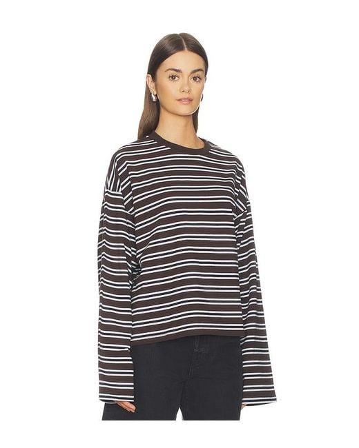 WeWoreWhat Black Boxy Oversized Crew Neck