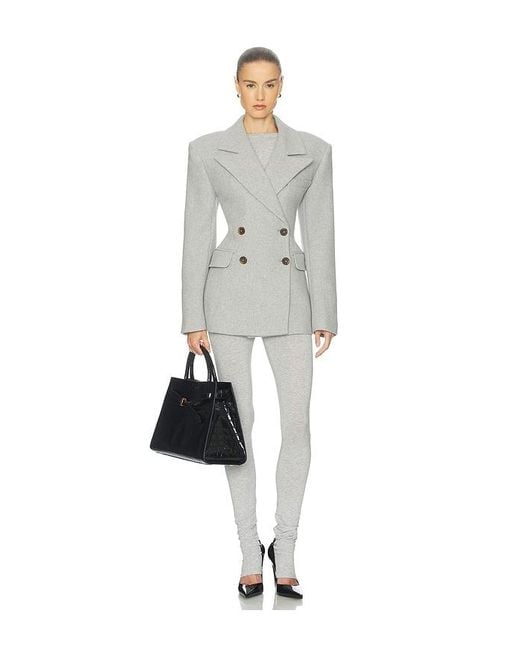 Helsa White Italian Wool Blend Blazer