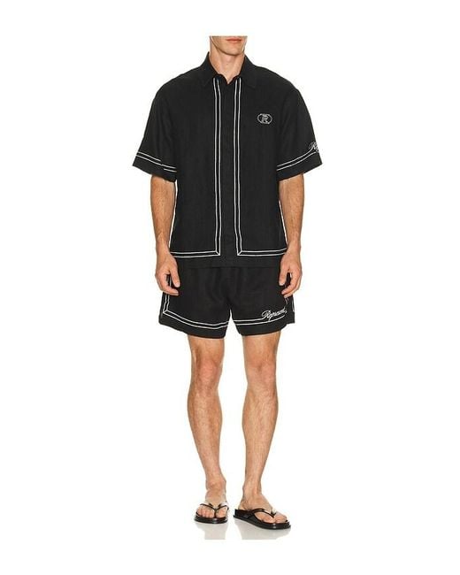 Represent Black Border Short for men