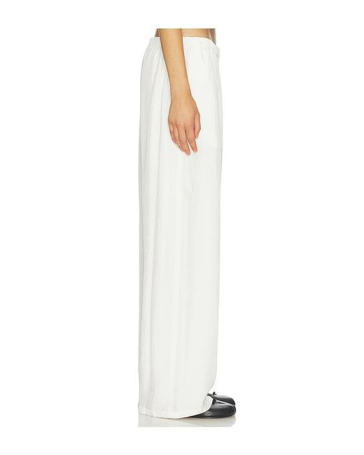 Theory White Flowy Pants