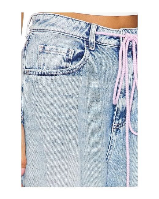 ICON DENIM Blue Gracy Wide Leg Jeans