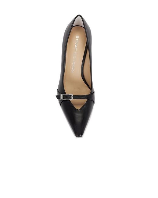 Stuart Weitzman Black Georgie Pump 85