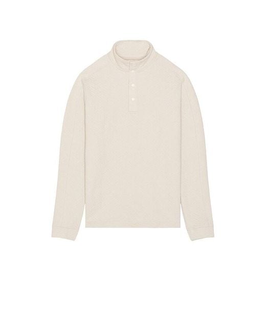 Rhone White Weekend Pullover for men
