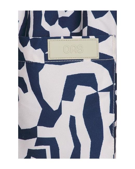 Oas Blue Marbling Swim Shorts for men