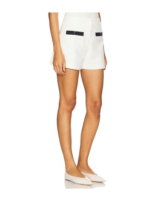 Short A Medida Gershwin En Color Crema Talla En Veronica Beard de color White
