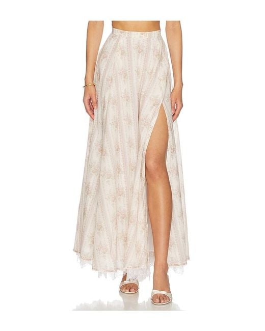 V. Chapman White Enzo Maxi Skirt