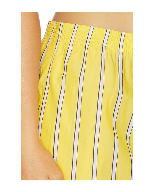 CISSA Yellow The Boxer Mini Skirt