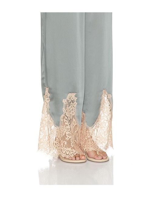 L'Agence Gray 'Agence Mirel Lace Trim Drawstring Pant