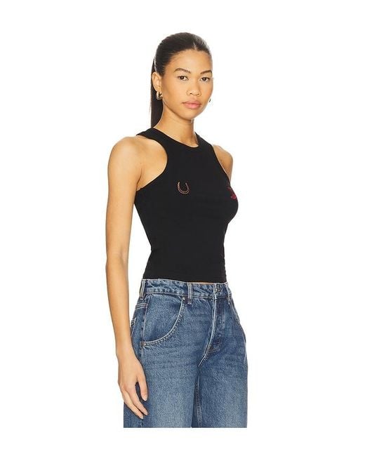 Urban Outfitters Blue Top Lucky Charm