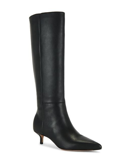Veronica Beard Black Lisa 45 Tall Shaft Boot