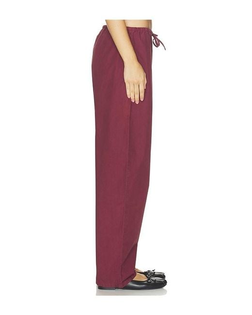 Leset Red Kyoto Drawstring Pant