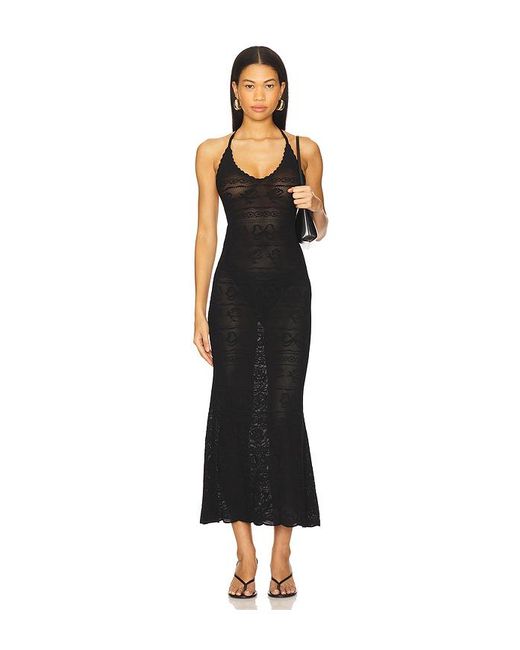 LoveShackFancy Black Kleid Cillian