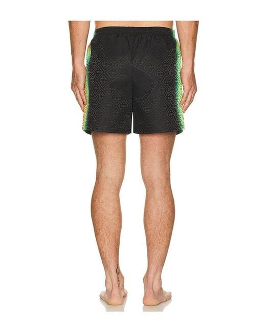 Casablanca Black Monogram Swim Shorts for men