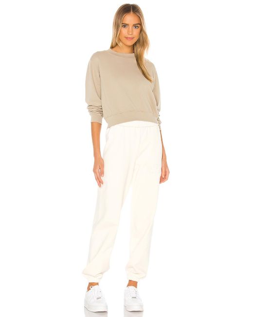 Cotton Citizen Cotton Milan Crew Sweatshirt in Natural - Lyst