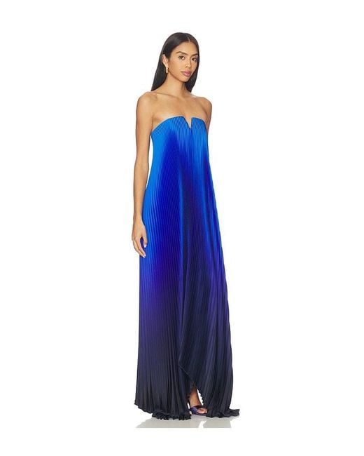 L'idée Blue Tie Gown