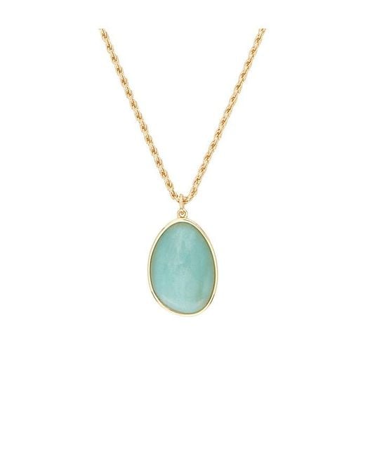 Ettika Blue Amazonite Pendant Necklace