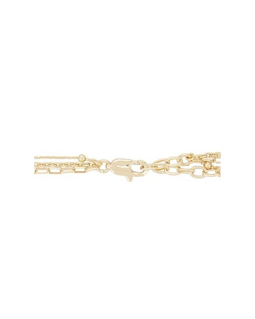 Ettika White Circle Flow Layered Necklace Set