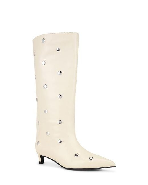 Nakedvice White The Stacey Stud Boot
