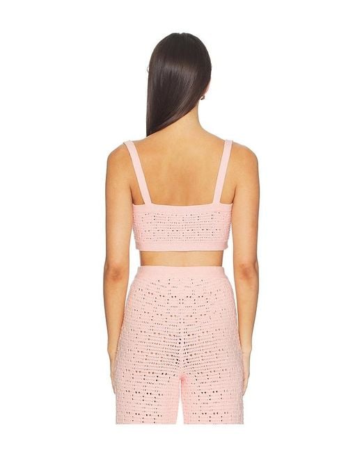 MAJORELLE Pink Emiliana Knit Bralette